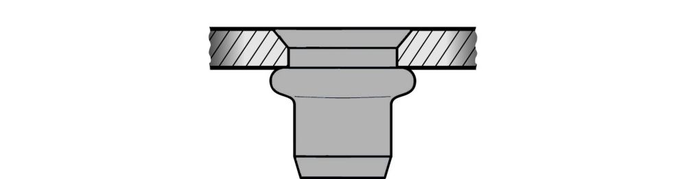 Produktbild GESIPA Blindnietmuttern Alu Senkkopf M 5 x 7 x 15,5, 500 St. bild 2
