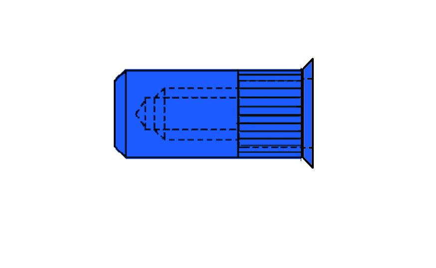Produktbild GESIPA CAP-Blindnietmuttern Stahl Kleinkopf M 5 x 7 x 18, 250 St.