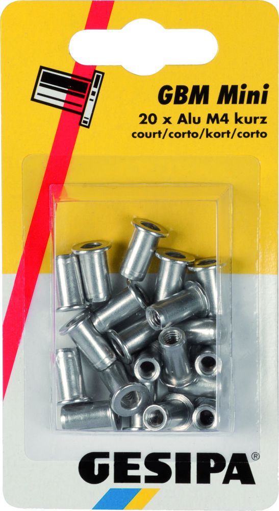 Produktbild GESIPA Blindnietmuttern Mini-Pack Alu M 6 Lang, 7 Stk. bild 3
