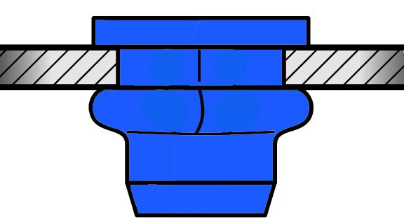 Produktbild GESIPA Blindnietmuttern Stahl teilvierkant M 5 x 7 x 12, 500 St. bild 2