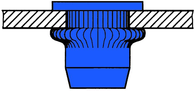 Produktbild GESIPA Blindnietmuttern Stahl-gerändelt M 6 x 9 x 18, 250 St. bild 2