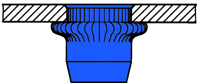 Produktbild GESIPA Blindnietmuttern Stahl-gerändelt Kleinkopf M 6 x 9 x 22, 250 St. bild 2