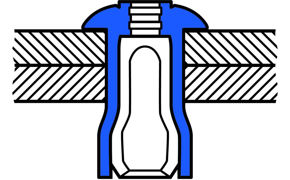 Produktbild GESIPA MEGA GRIP Blindniete Stahl/Stahl 4,8 x 10,5, 3000 St.