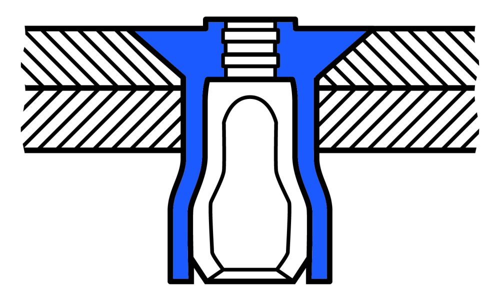 Produktbild GESIPA MEGA GRIP Blindniete Stahl/Stahl Senkkopf 4,8 x 10,5, 2500 St.