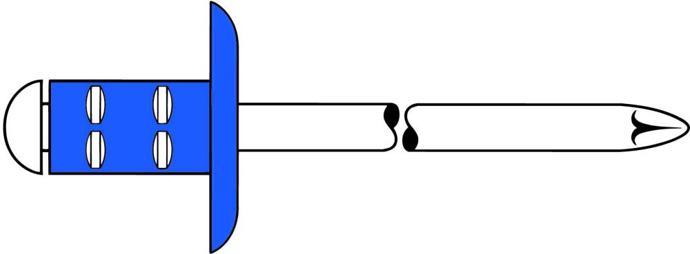 Produktbild GESIPA PolyGrip Blindniete Stahl/Stahl Grosskopf 3,2 x 8 K 9,5, 1000 St.