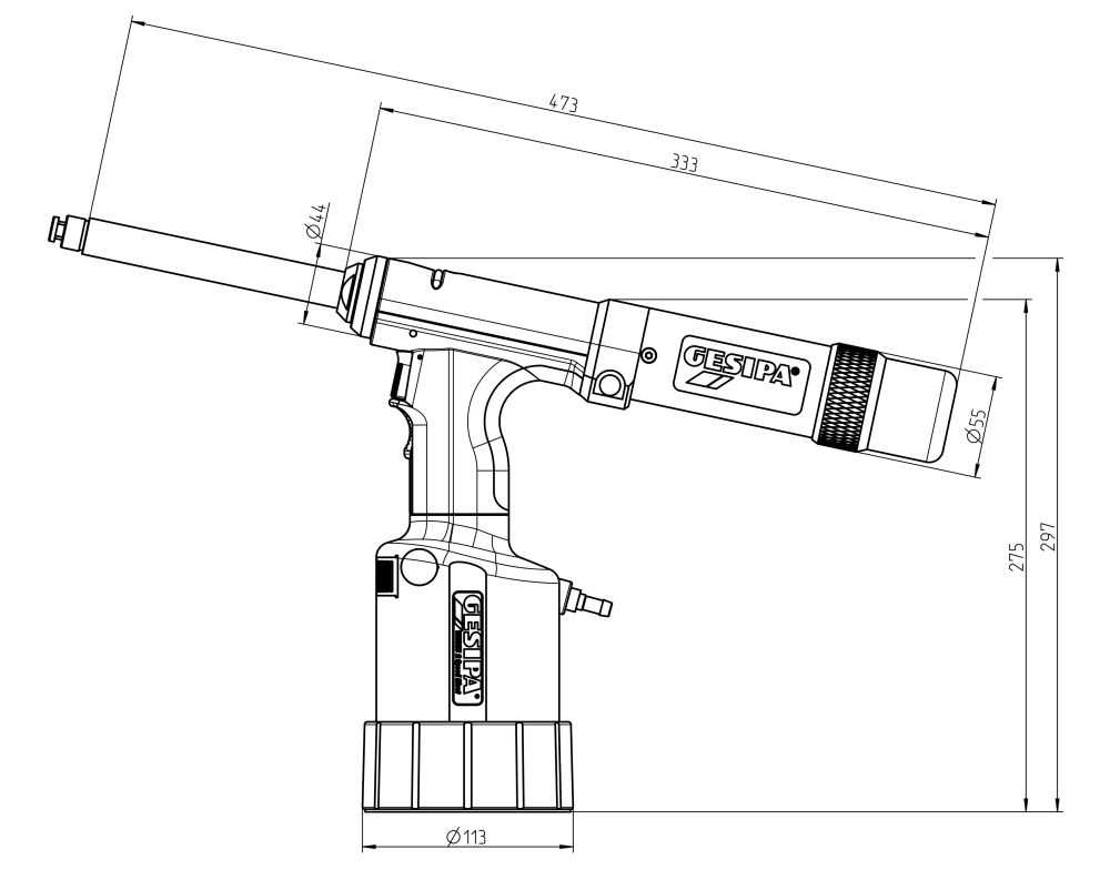Produktbild GESIPA Magazinniet-Setzgerät TAURUS 2 Speed Rivet bild 2