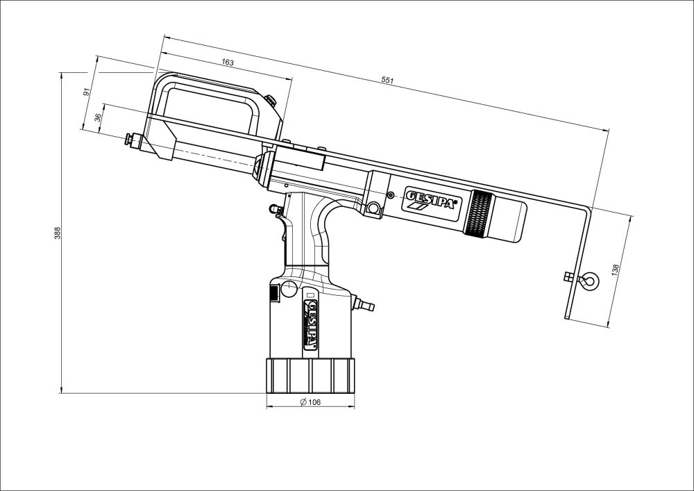 Produktbild GESIPA Magazinniet-Setzgerät TAURUS 2 Speed Rivet Axial eco bild 2