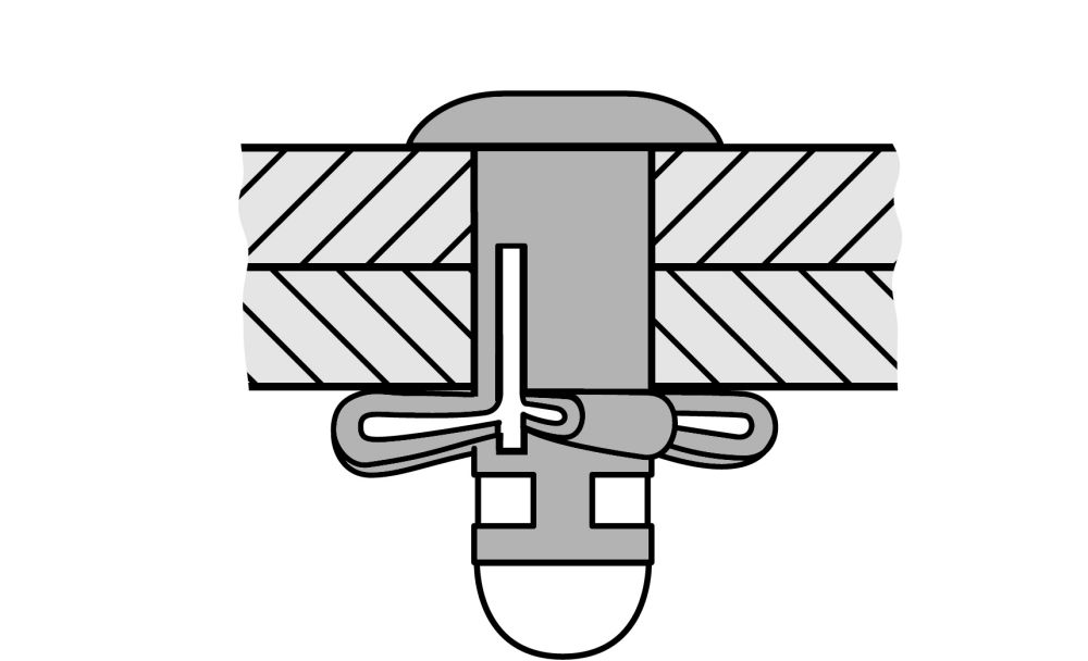 Produktbild GESIPA TRI-FOLD Blindniete Alu/Alu 4,8 x 22,2, 250 St.