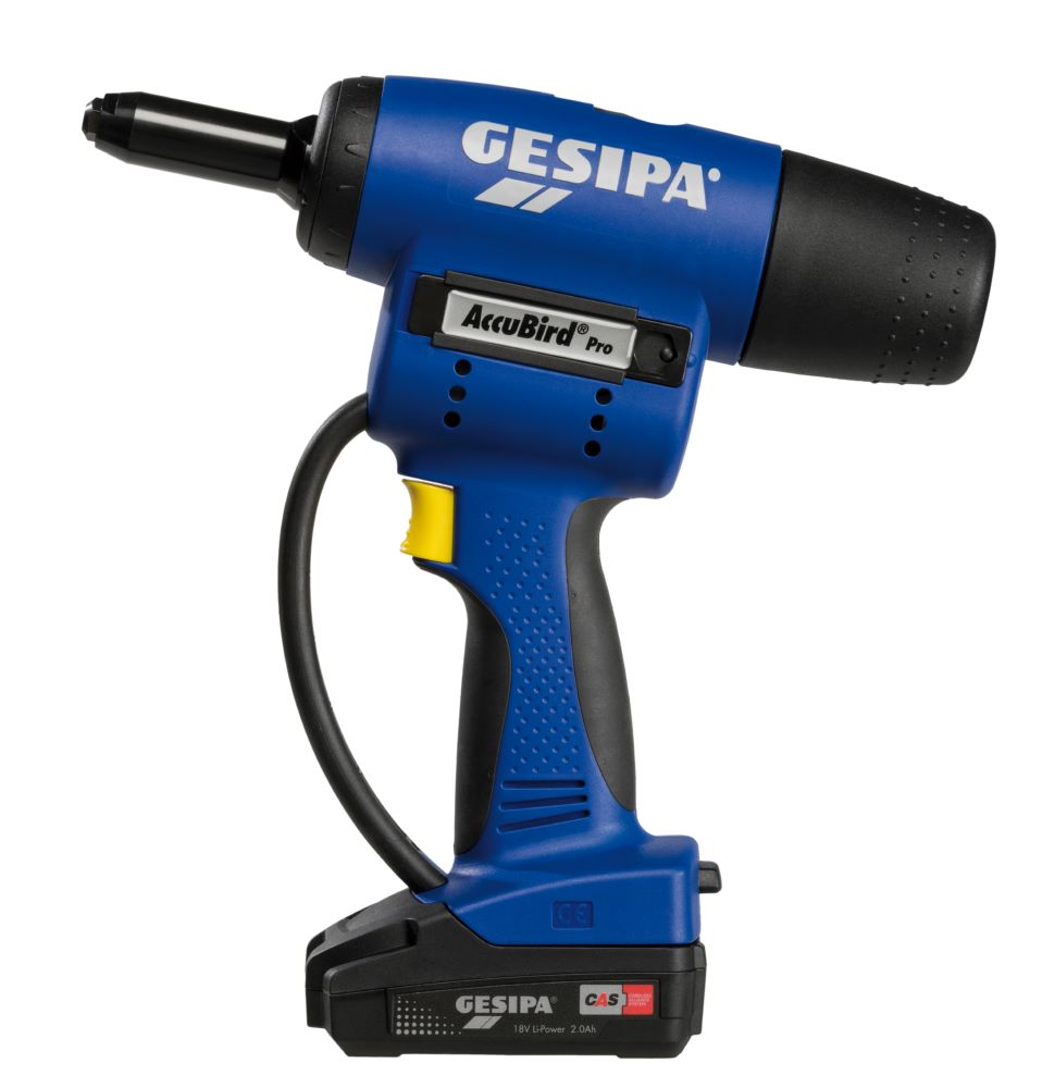 Produktbild GESIPA ACCUBIRD PRO ohne Akku und Ladegerät in L-Boxx 13000 N Arbeitshub 25 mm