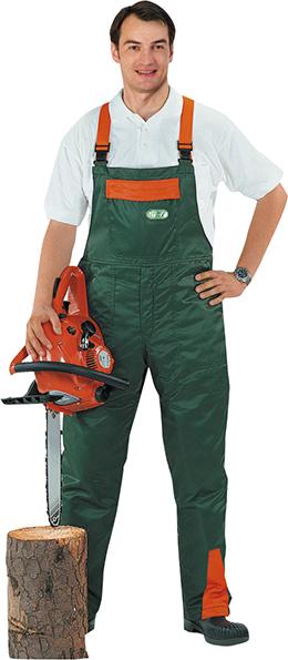 Produktbild Schnittschutzlatzhose FJ Gr. 56 grün/orange bild 1