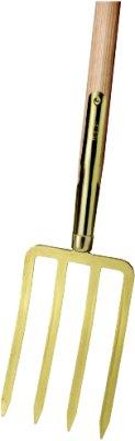 Produktbild Ideal Spatengabel gold mit Stiel und 4 Bajonettzinken