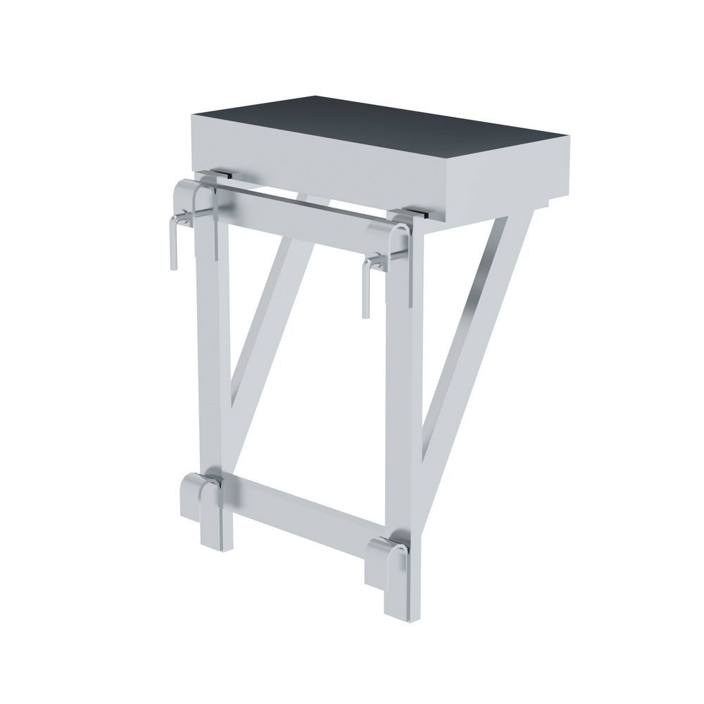 Produktbild Günzburger Ablageschale für Geländer 100 x 300 x 600 ab 800 mm Stufenbreite