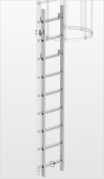 Produktbild Günzburger Aluminium Einstiegsleiter Aluminium blank für Steigleitern