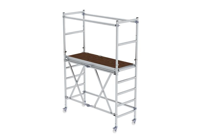 Produktbild Günzburger Klappgerüst mit Ausbaueinheit Arbeitshöhe 3,6 Meter 1350 mm x 1800 mm bild 2