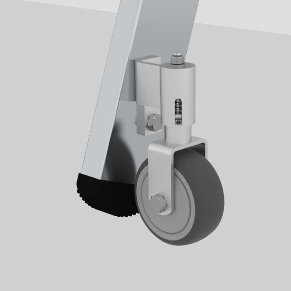 Produktbild Günzburger Aluminium Regalleiter für Doppelregal drehbar mit 6 Stufen bild 2