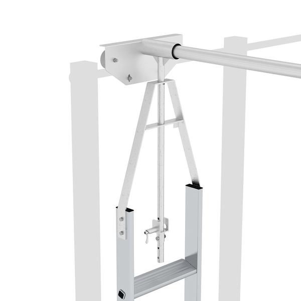 Produktbild Günzburger Aluminium Regalleiter für Doppelregal drehbar mit 6 Stufen bild 3