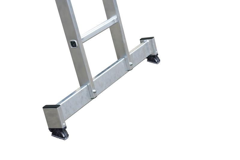 Produktbild Günzburger Aluminium Seilzugleiter mit Nivello Traverse 3 x 18 Sprossen bild 2