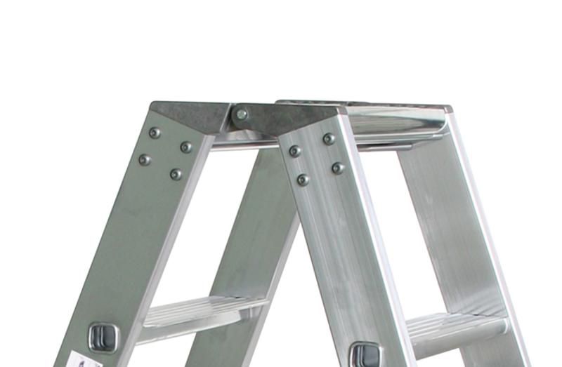 Produktbild Günzburger Aluminium Stehleiter clip-step beidseitig begehbar 2 x 14 Stufen bild 3