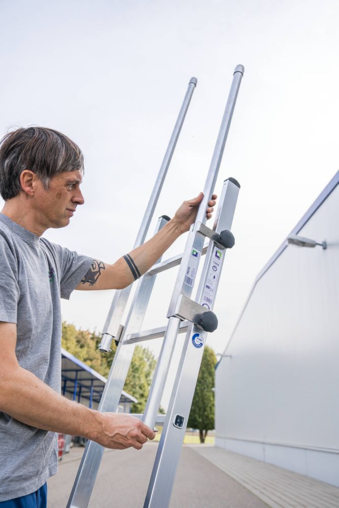 Produktbild Günzburger Ausstiegsholm steckbar und einschiebbar links für Leitern bild 5