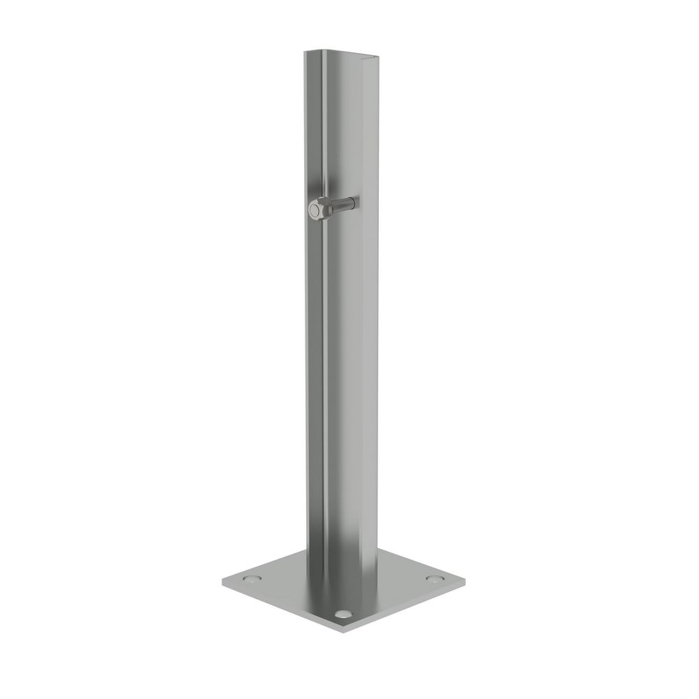 Produktbild Günzburger Bodenbefestigung Fußplatte für Steigleitern stahl feuerverzinkt 120 x 120 mm