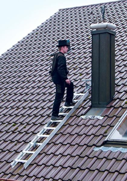 Produktbild Günzburger Dachleiter mit 7 Sprossen Braun