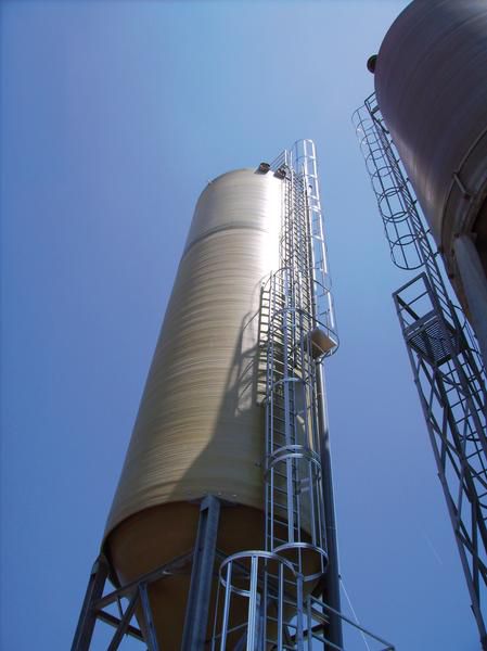 Produktbild Günzburger Einzügige Steigleiter mit Rückenschutz Steighöhe 8,40 m Edelstahl bild 2