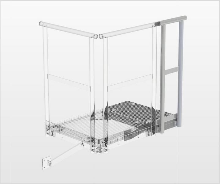 Produktbild Günzburger Erweiterungspodest 400 x 800 für Steigleitern