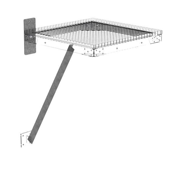 Produktbild Günzburger Flanschplatte und Strebe 800 mm für Steigleitern