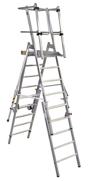 Produktbild Günzburger Plattformleiter FlexxStep plus inklusive Teleskopaufsatz