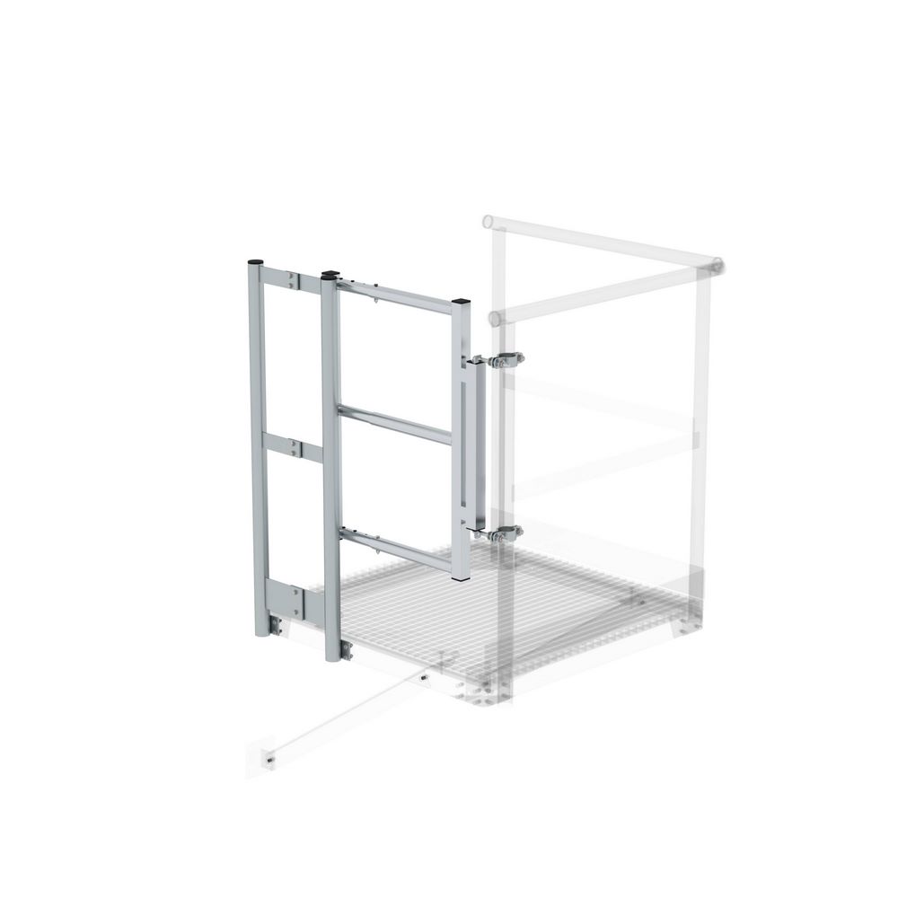 Produktbild Günzburger Geländer mit Sicherungstüre Verstellbereich 780 – 1200 mm