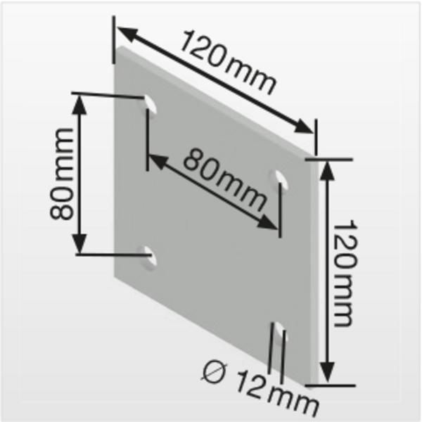 Produktbild Günzburger Grundpodest 800 mm für Steigleitern bild 2