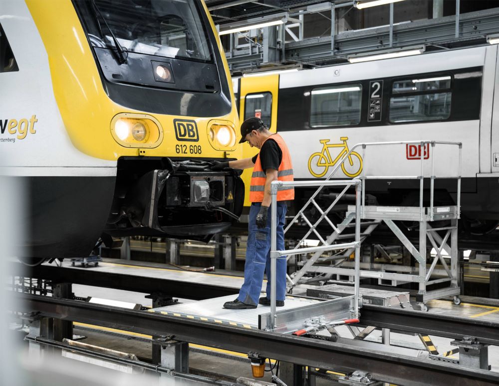 Produktbild Günzburger Handlauf für Gleispodest Aluminium Durchmesser 40 mm bild 3