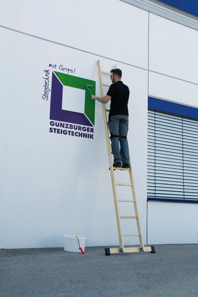 Produktbild Günzburger Holz Anlegeleiter Traverse mit 10 Sprossen