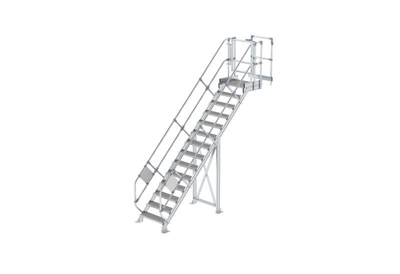 Produktbild Günzburger Modul 4 zu Enteisungsgerüst Treppe 45 Grad mit Plattform