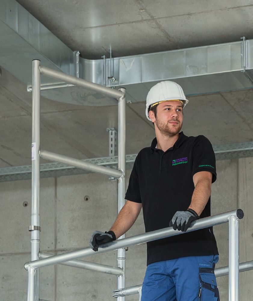 Produktbild Günzburger Montagesicherungsgeländer teleskopierbar 1410 x 3080 mm bild 4