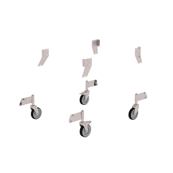 Produktbild Günzburger Edelstahl Nachrüstsatz Lenkrollen