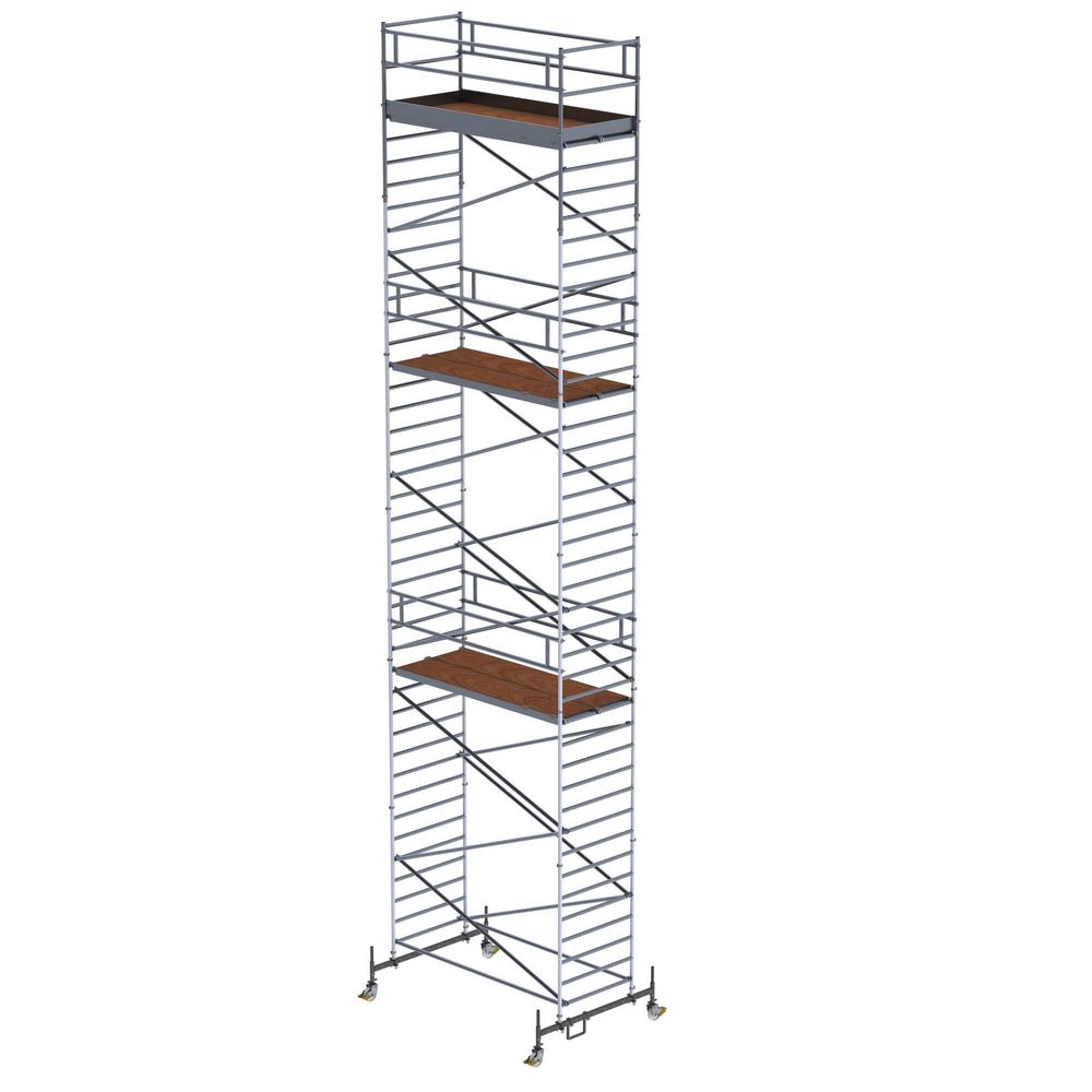 Produktbild Günzburger Rollgerüst 1,35 x 3,0 m mit Fahrbalken Doppel-Plattform Plattformhöhe 11,45 m
