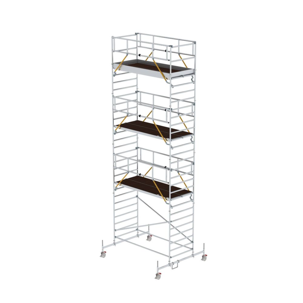 Produktbild Günzburger Rollgerüst SG 1,35 x 3,0 m aus Aluminium mit Fahrbalken Höhe 7,7 m