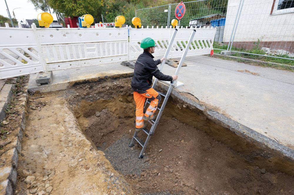 Produktbild Günzburger Stufen Baugrubenleiter Einsteckteil mit 4 Stufen R13 bild 3