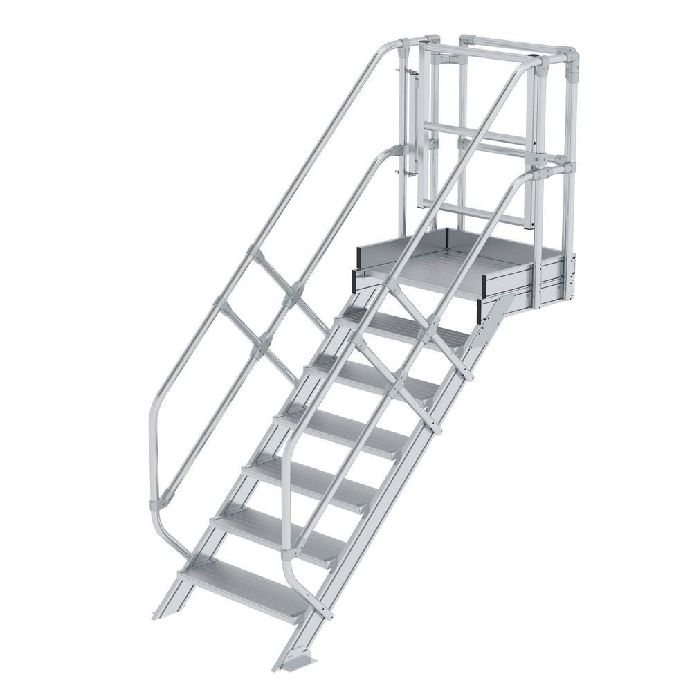 Produktbild Günzburger Treppen Modul Aluminium geriffelt 7 Stufen