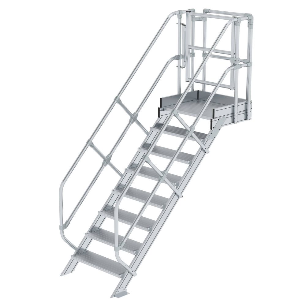 Produktbild Günzburger Treppen Modul Aluminium geriffelt 8 Stufen