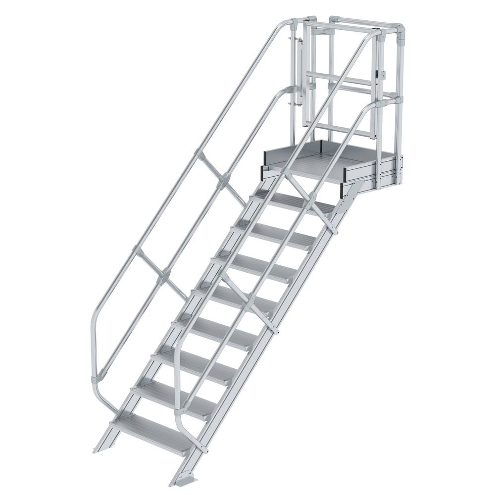 Produktbild Günzburger Treppen Modul Aluminium geriffelt 9 Stufen