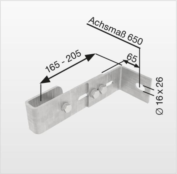 Produktbild Günzburger Verstellbarer Maueranker Stahl verzinkt