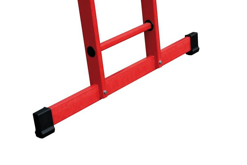 Produktbild Günzburger Vollkunststoff Anlegeleiter mit Standtraverse 12 Sprossen bild 2