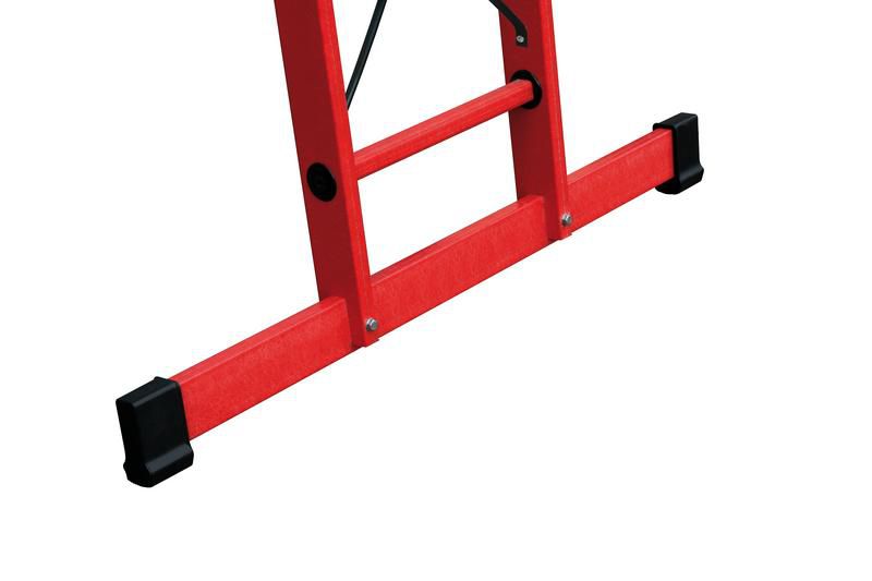 Produktbild Günzburger Vollkunststoff Seilzugleiter 2 Teile mit Traverse 2 x 8 Sprossen bild 2