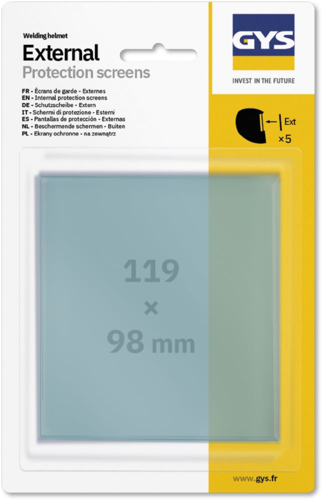 Produktbild Gys 5 Außenscheiben (119x98 mm) EXPERT 11