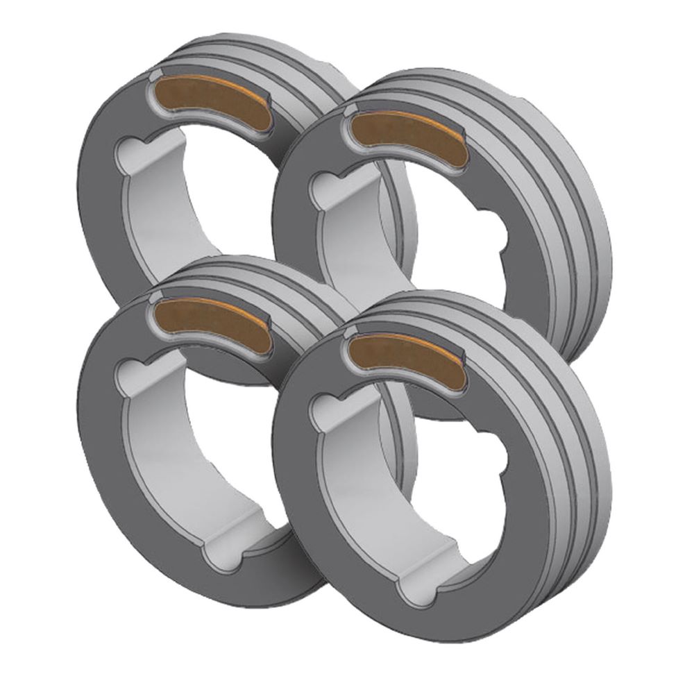 Produktbild Gys 4 Drahtführungsrollen TWIN Typ F Durchmesser 1,4/2,0 mm Fülldraht Stahl