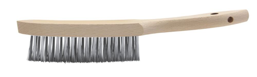 Produktbild Gys Edelstahlbürste 3 Reihen Holzgriff