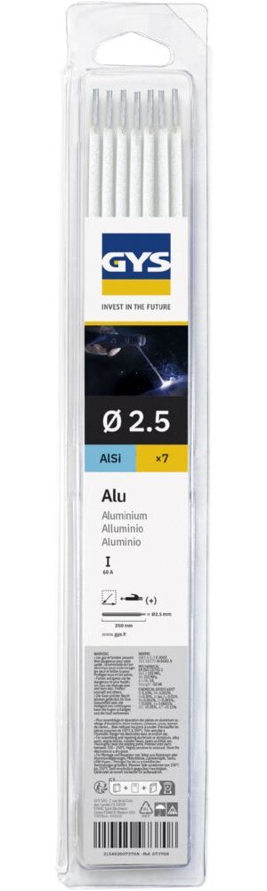 Produktbild Gys 7 Elektroden Alu 2,5 mm