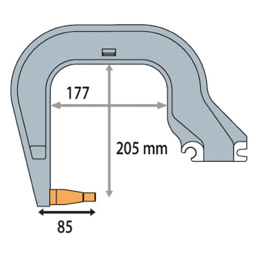 Produktbild Gys Elektrodenbügel C3 - 8 bar/550 daN LG 177 mm isoliert